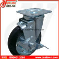 Economical Japanese Rubber Caster with Elastic Rubber Wheel